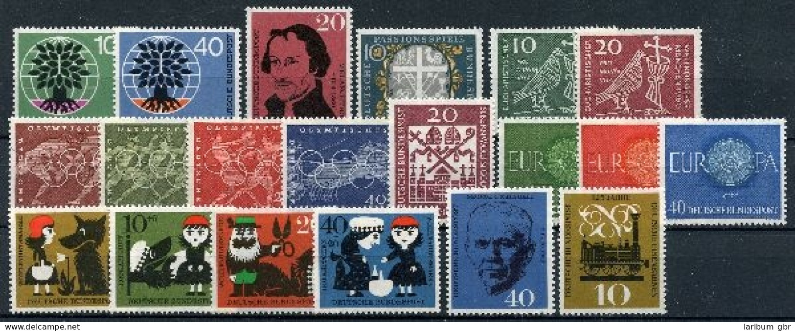 BRD Bund Jahrgang 1960 Postfrisch Jede MiNr 1x #BRD-XX-1960 - Sonstige & Ohne Zuordnung