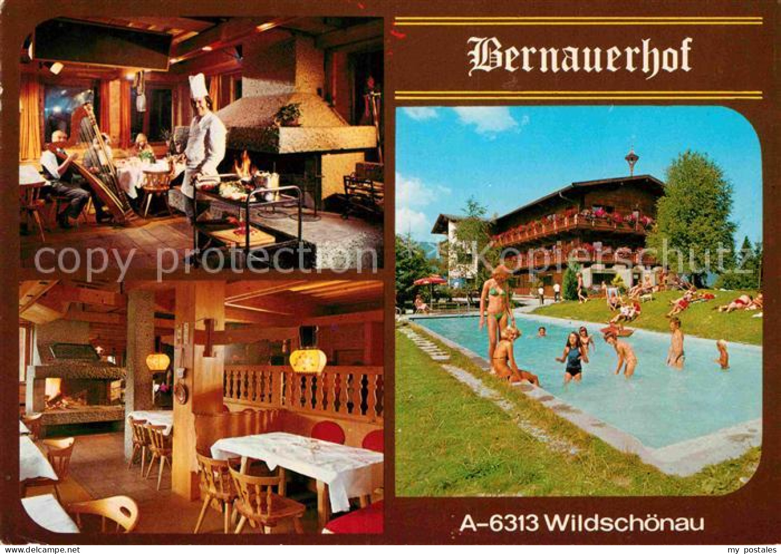 72753320 Wildschoenau Tirol Bernauerhof Restaurant Kamin Swimming Pool Wildschoe - Sonstige & Ohne Zuordnung