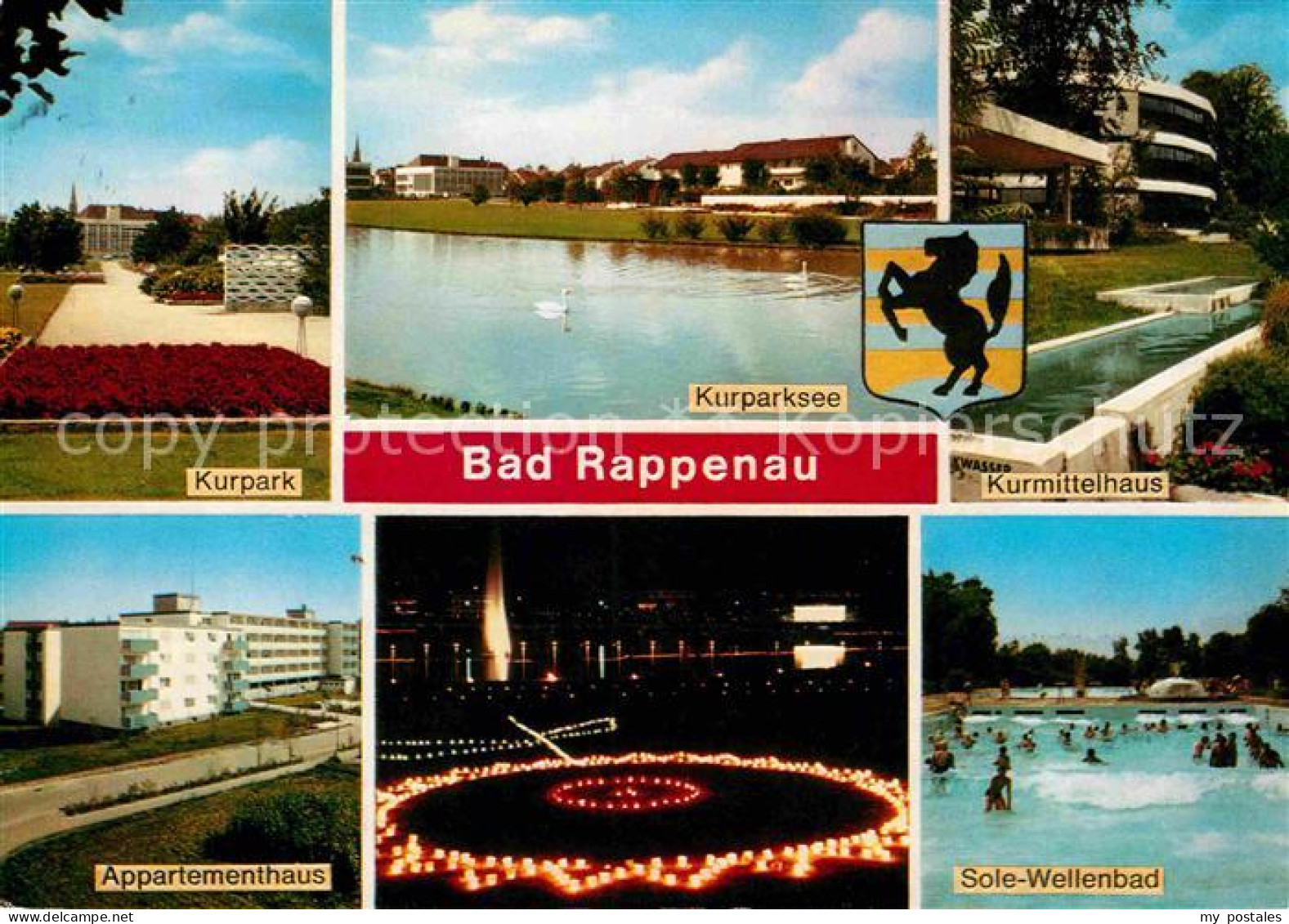 72752770 Bad Rappenau Kurpark Kurparksee Appartementhaus Sole Wellenbad Bad Rapp - Bad Rappenau