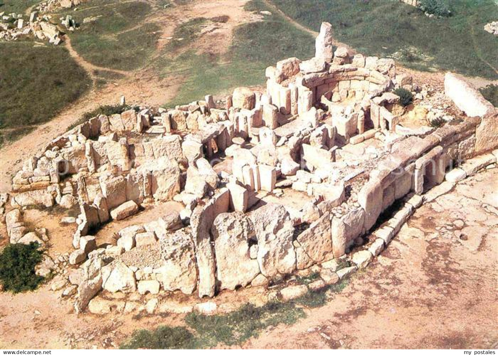 72752753 Malta Fliegeraufnahme Prehistoric Temples Magar Quim  - Malte