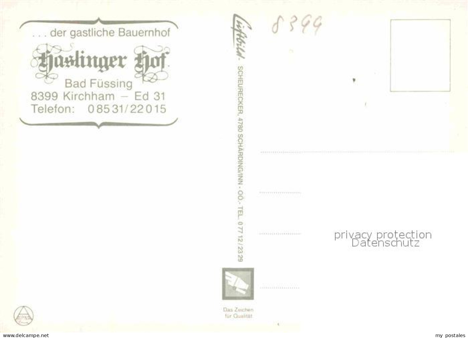 72751889 Bad Fuessing Haslinger Hof Gaststube Aigen - Bad Füssing
