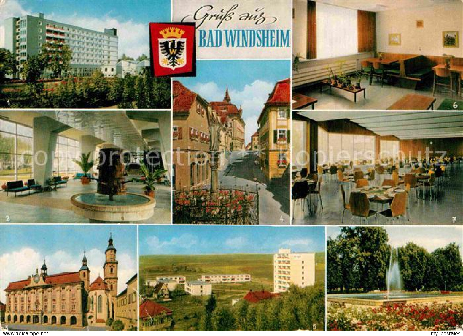 72751867 Bad Windsheim Sanatorium Frankenland Wandelhalle Speisesaal Kurpark Bru - Bad Windsheim