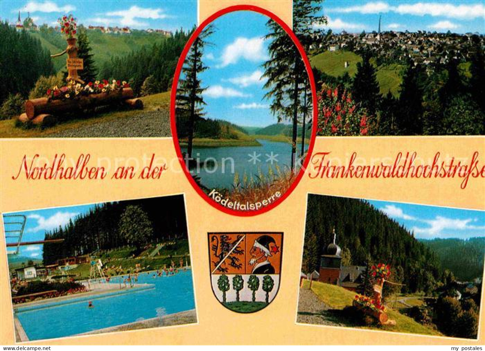 72751852 Nordhalben Schwimmbad Brunnen Panorama  Nordhalben - Other & Unclassified