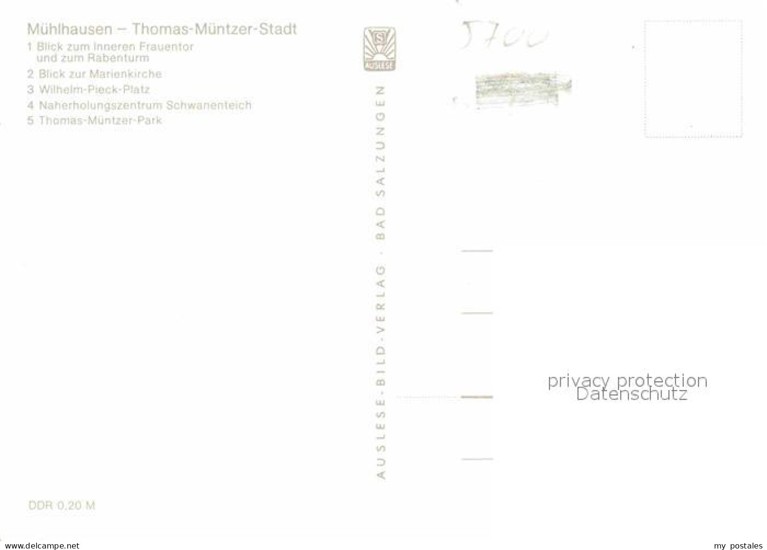 72751833 Muehlhausen  Thueringen Thomas Muentzer Stadt Rabenturm Marienkirche Sc - Mühlhausen