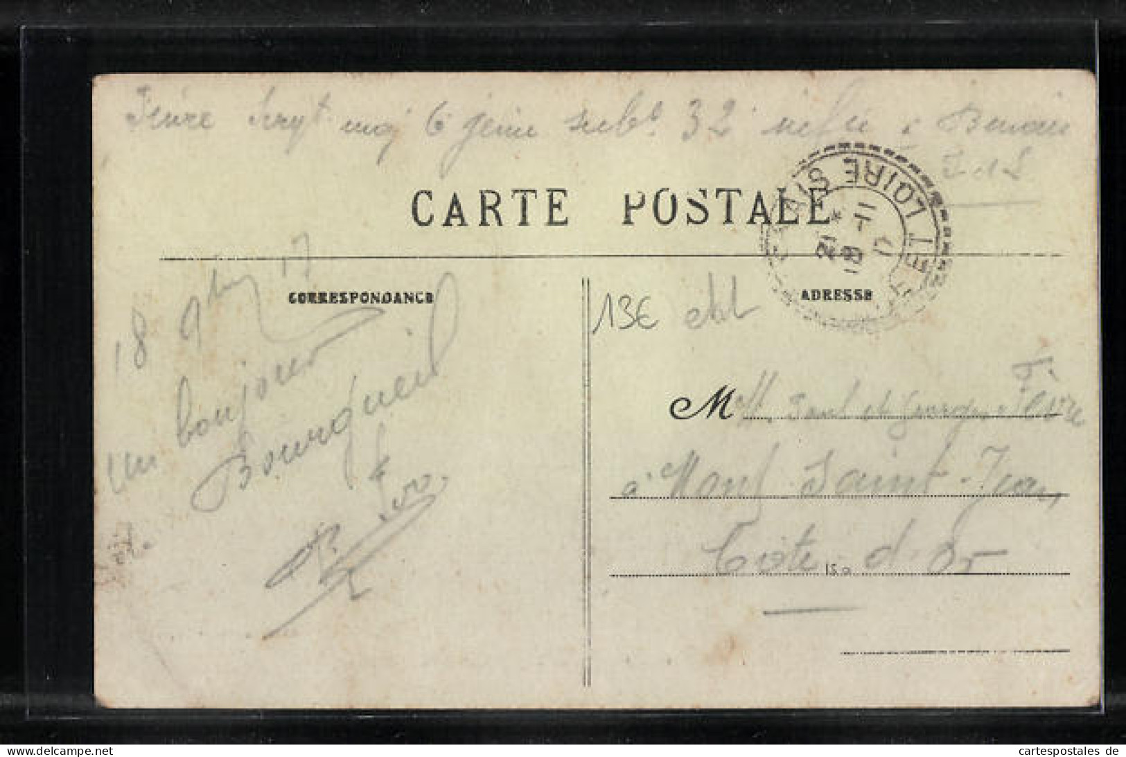 CPA Bourgueil, Mail Orye, Passage De Troupes Pendant La Guerre  - Other & Unclassified