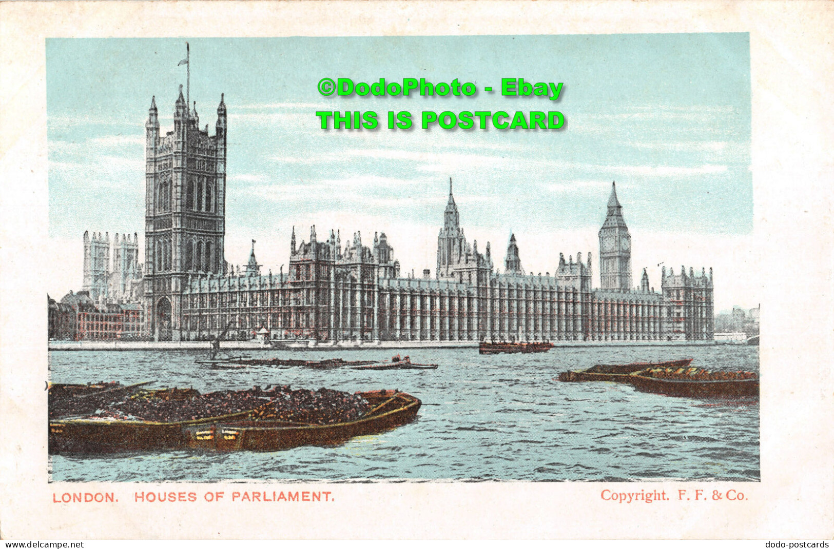 R414177 London. Houses Of Parliament. F. F. Postcard - Sonstige & Ohne Zuordnung