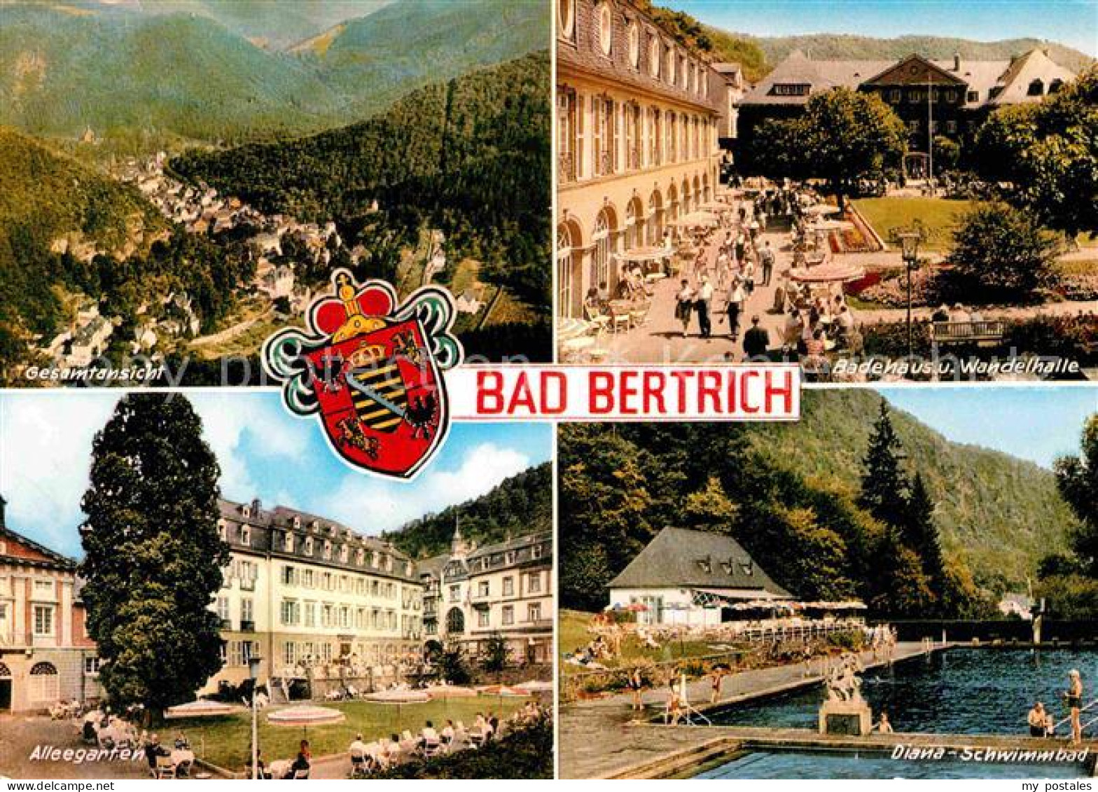 72751786 Bad Bertrich Gesamtansicht Badehaus Wandelhalle Diana Schwimmbad Alleeg - Bad Bertrich