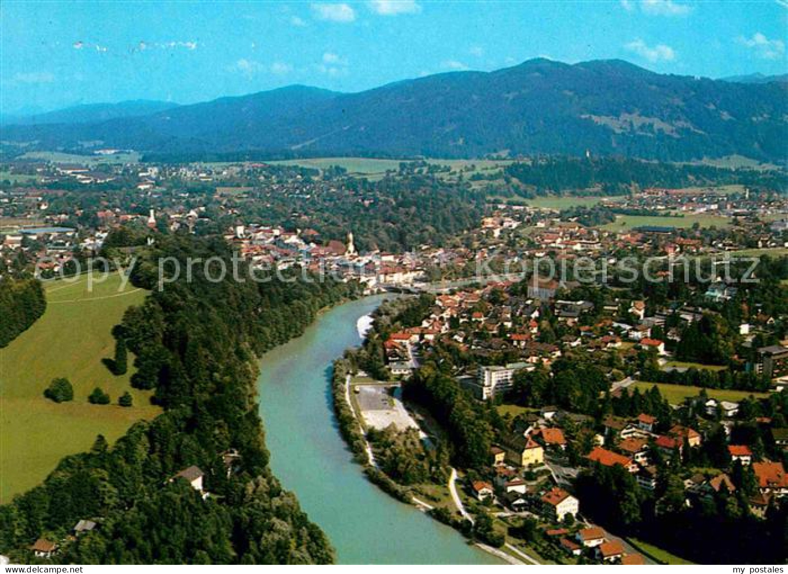 72751773 Bad Toelz Stadtbild Mit Isar Bayerische Alpen Fliegeraufnahme Bad Toelz - Bad Tölz