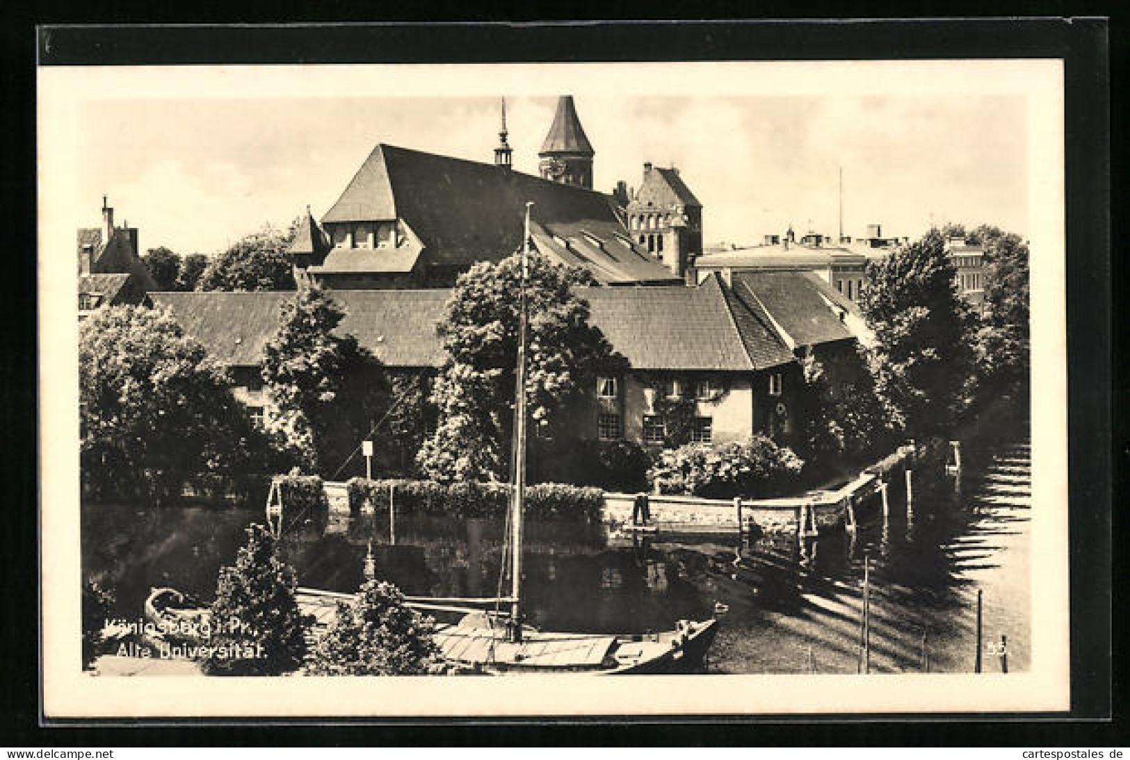 AK Königsberg I. Pr., Uferanlagen An Der Alten Universität  - Ostpreussen