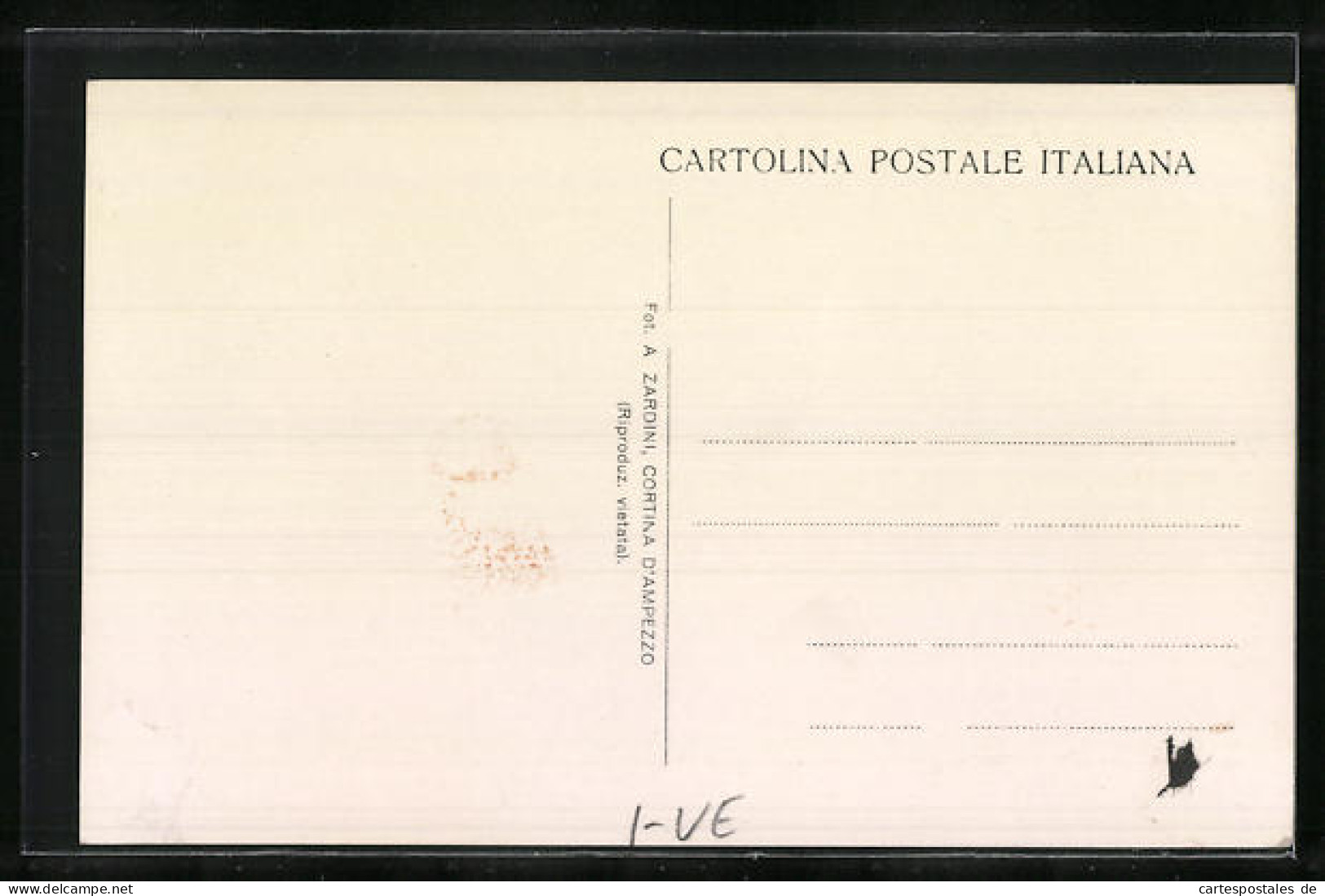 Cartolina Cortina-Cristallo, Generalansicht Mit Blick Auf Das Felsmassiv  - Otros & Sin Clasificación