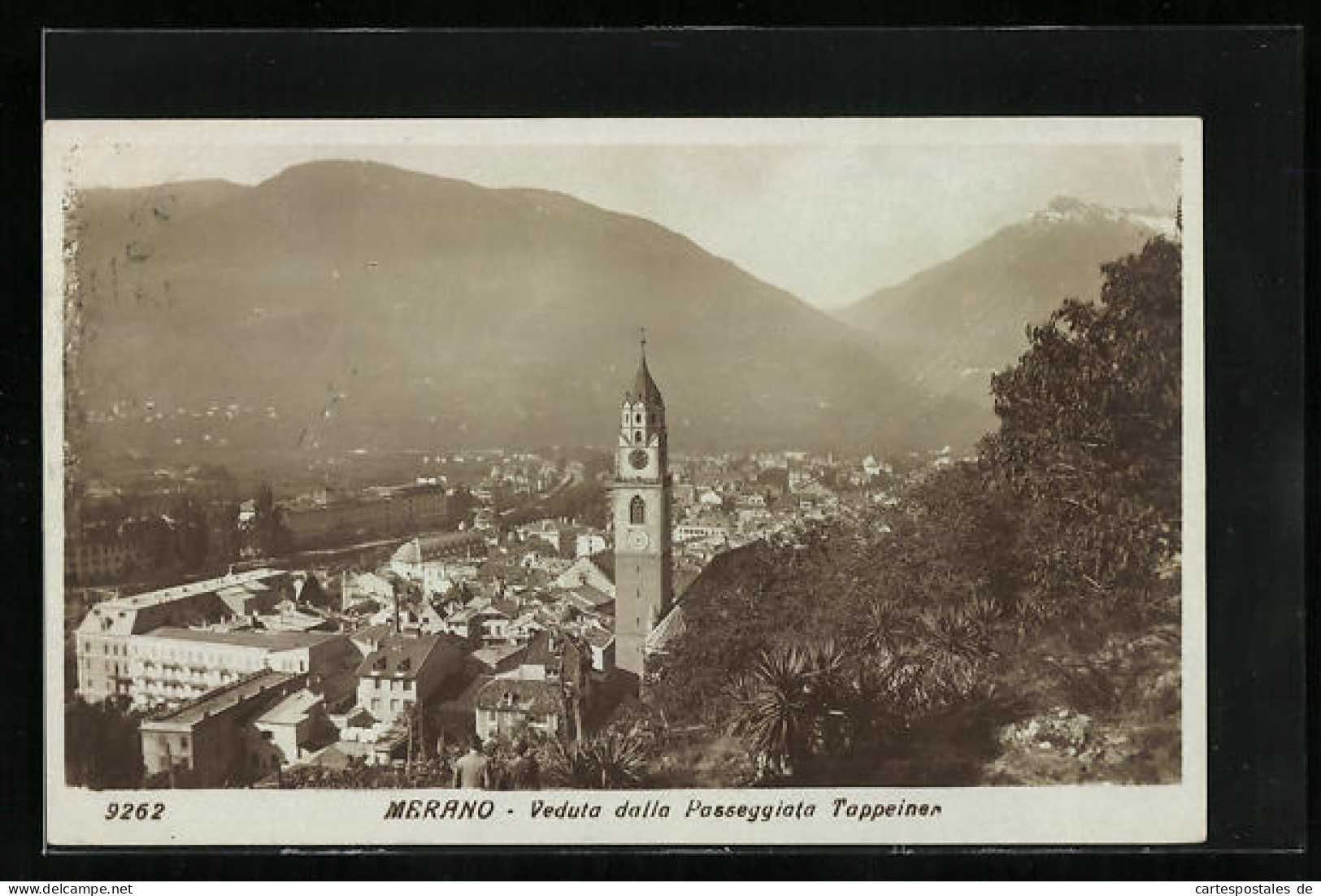 Cartolina Merano, Veduta Dalla Passeggiata Tappeiner  - Altri & Non Classificati