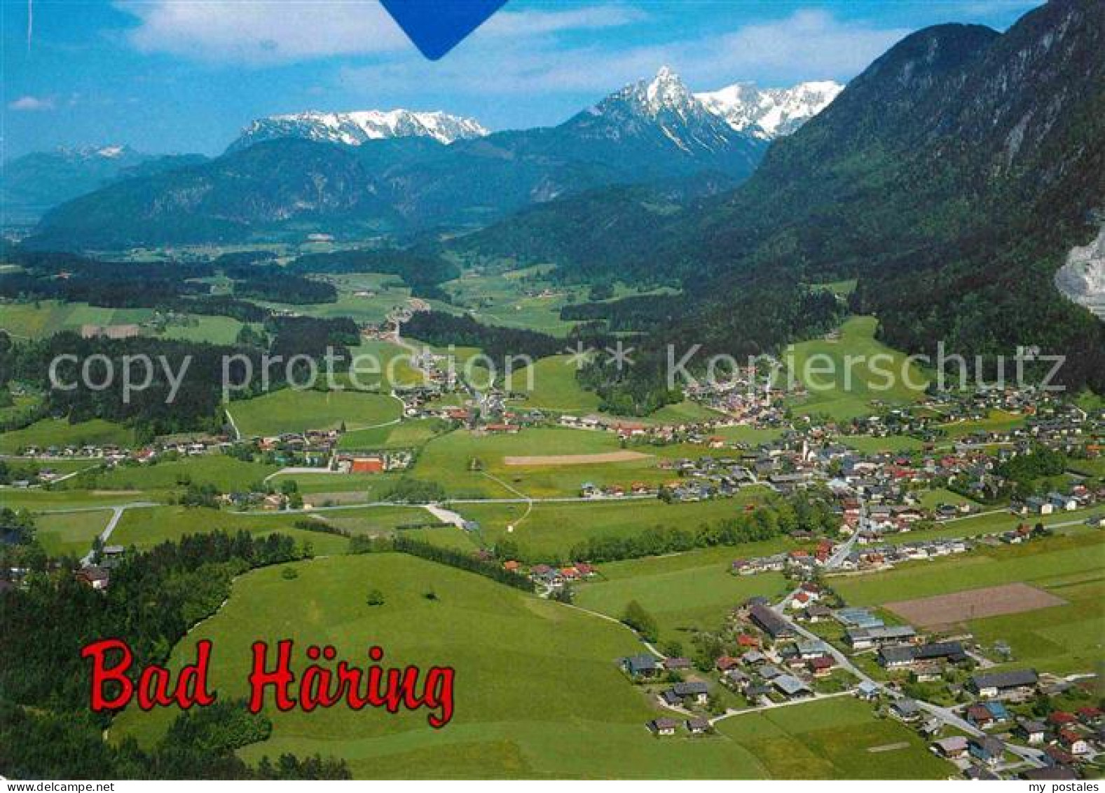 72751225 Bad Haering Tirol Fliegeraufnahme Mit Kaisergebirge Bad Haering - Autres & Non Classés