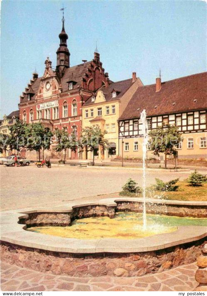 72751182 Dahlen Sachsen Blick Zum Rathaus Brunnen Dahlen Sachsen - Autres & Non Classés