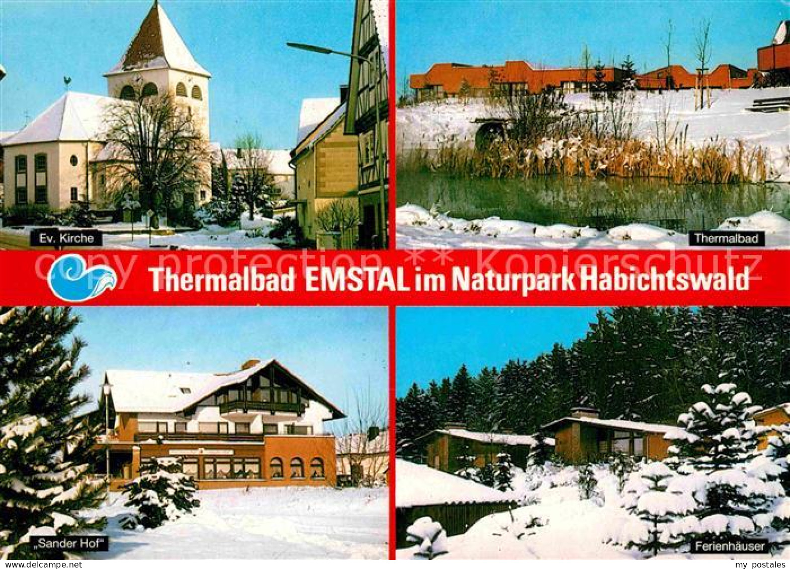 72751148 Sand Emstal Ev Kirche Thermalbad Hotel Sander Hof Ferienhaeuser Winterp - Other & Unclassified