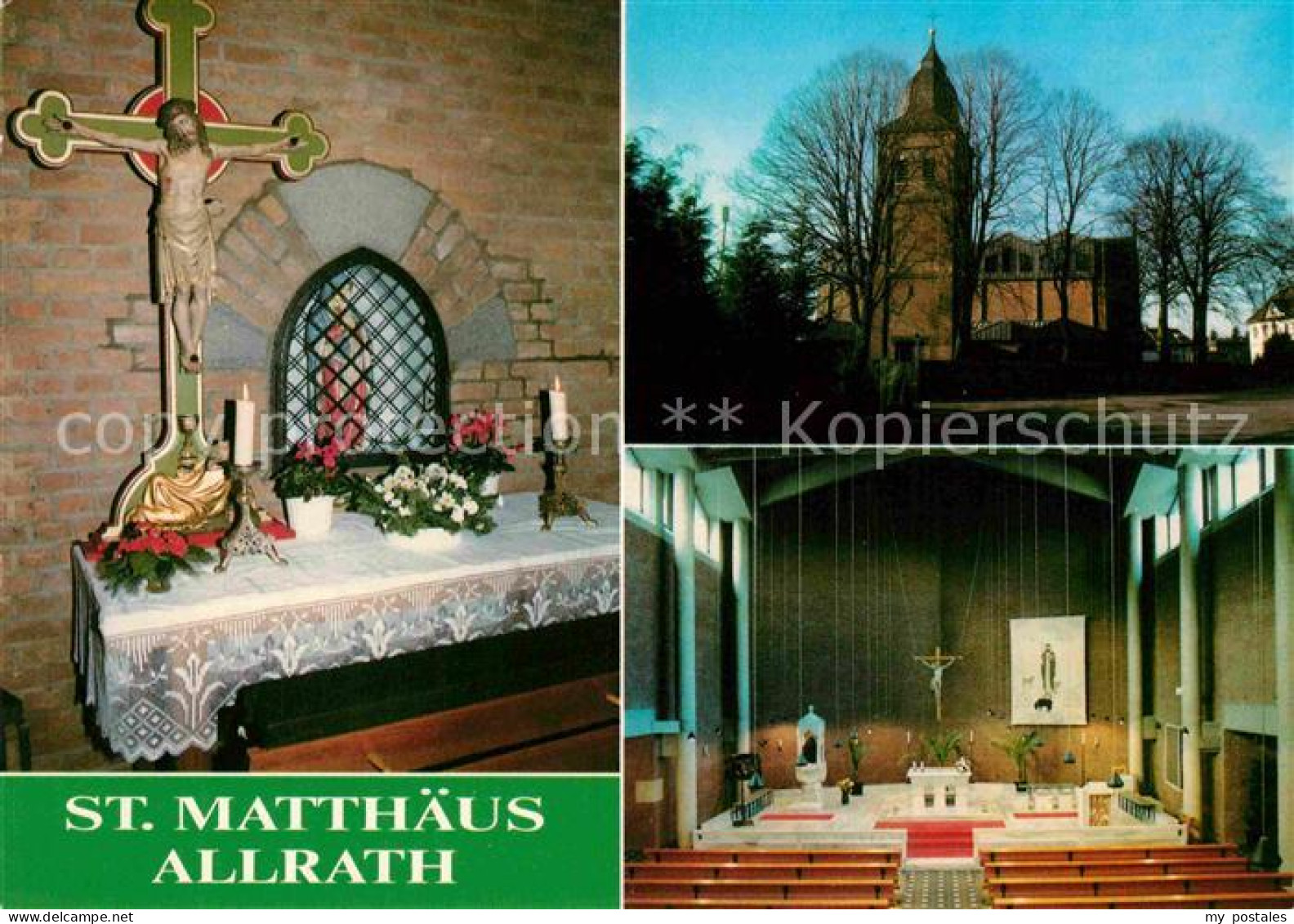 72751118 Allrath Katholische Pfarrgemeinde St Matthaeus Kirche Innenansicht Allr - Grevenbroich