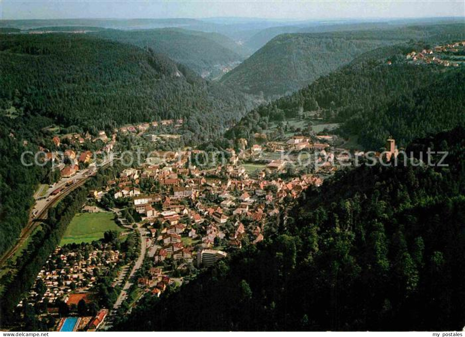 72751105 Bad Liebenzell Heilbad Luftkurort Nagoldtal Schwarzwald Fliegeraufnahme - Sonstige & Ohne Zuordnung