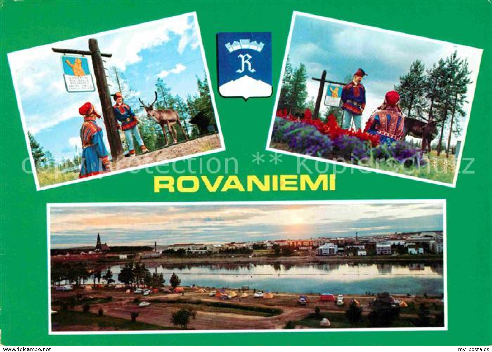 72751058 Rovaniemi Panorama Lappen Mit Rentier Rovaniemi - Finlande