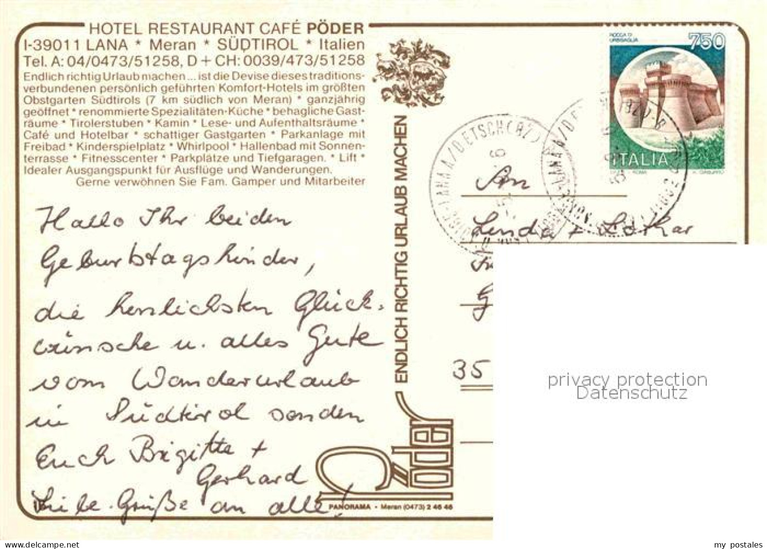 72751036 Lana Meran Hotel Restaurant Poeder Firenze - Other & Unclassified