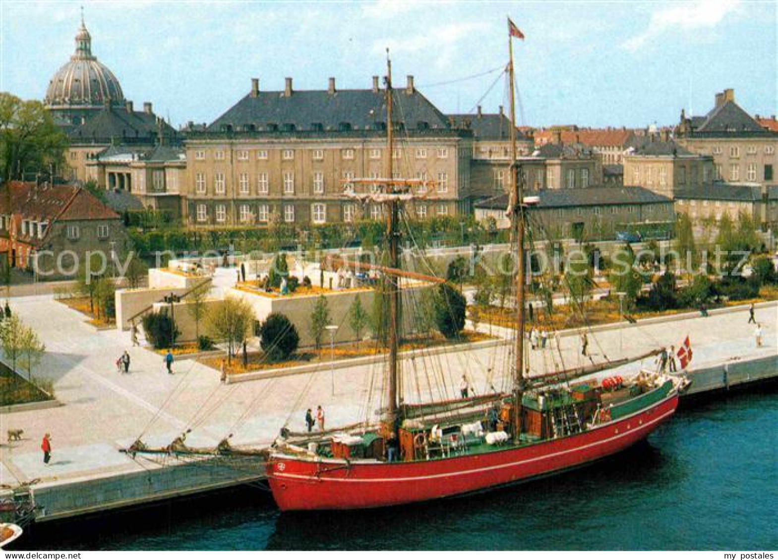 72750522 Kopenhagen Amalie-Garden Amalienborg-Castle Marble-Church Hovedstaden - Danemark