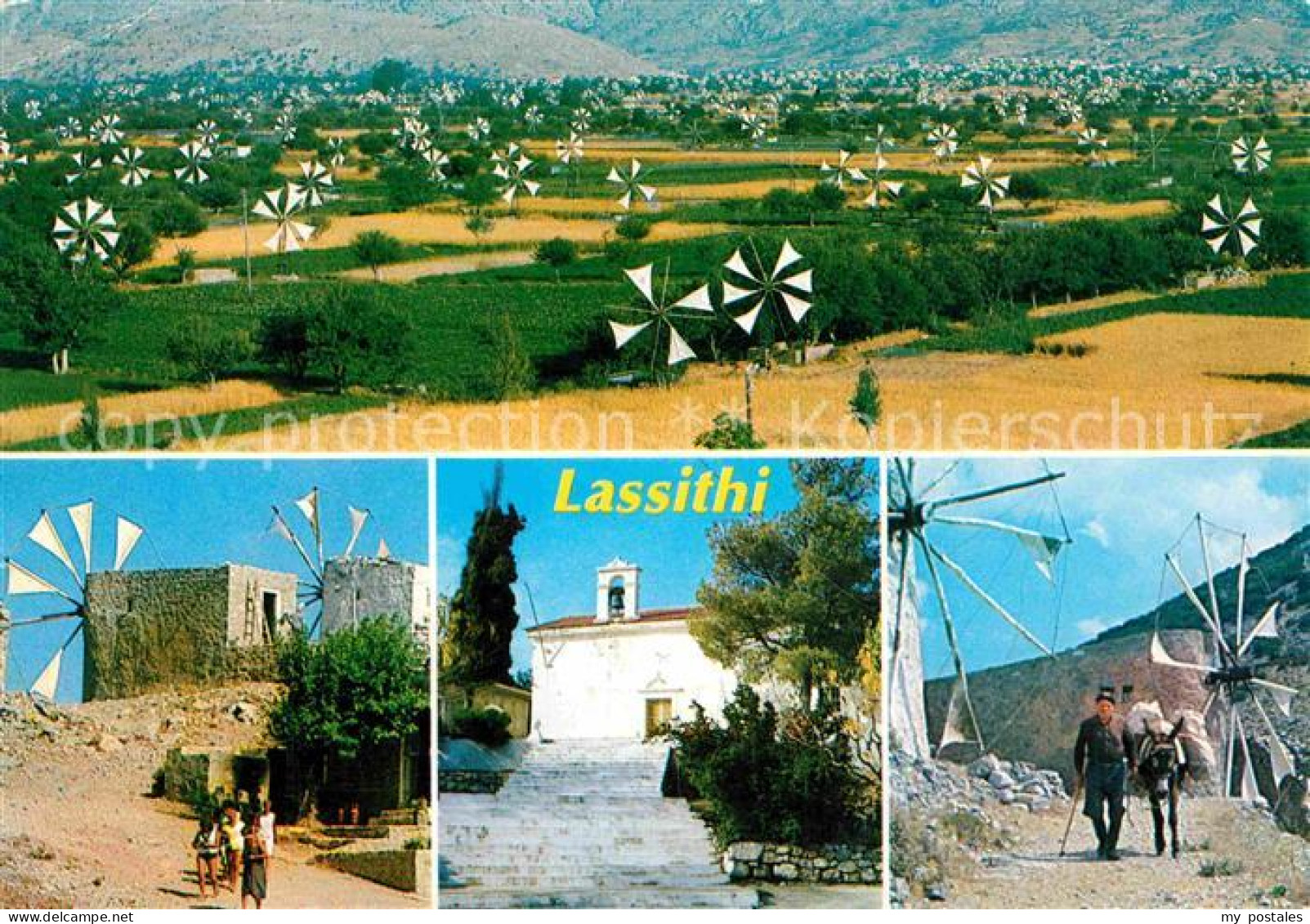 72750154 Lassithi Panorama Windraeder  Lassithi - Griechenland