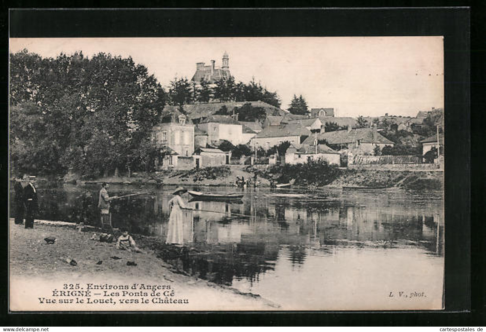 CPA Erigne, Les Ponts De Ce, Vue Sur Le Louet, Vers Le Chateau  - Les Ponts De Ce