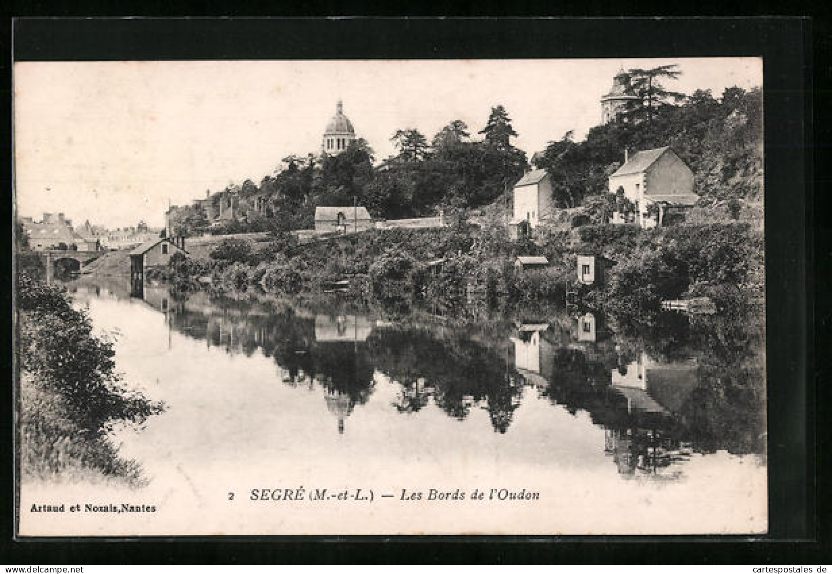 CPA Segre, Les Bords De L`Oudon  - Segre