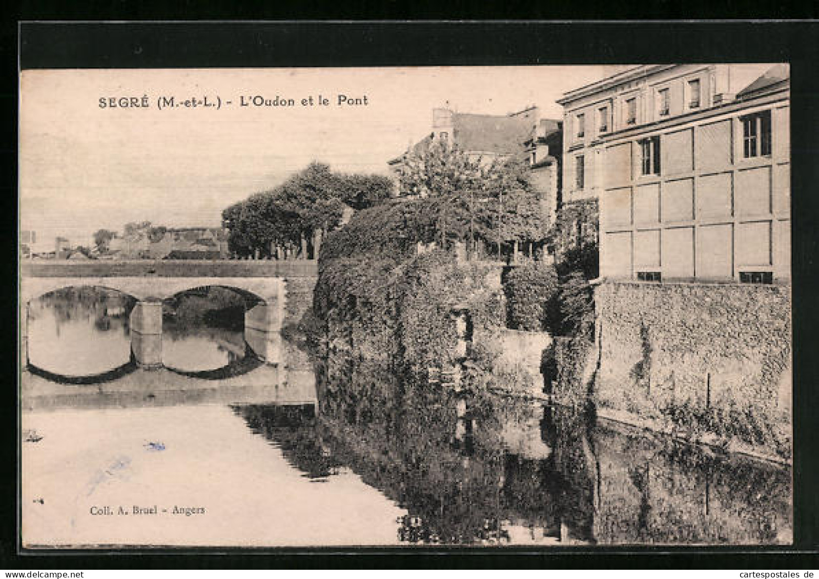 CPA Segre, L`Oudon Et Le Pont  - Segre