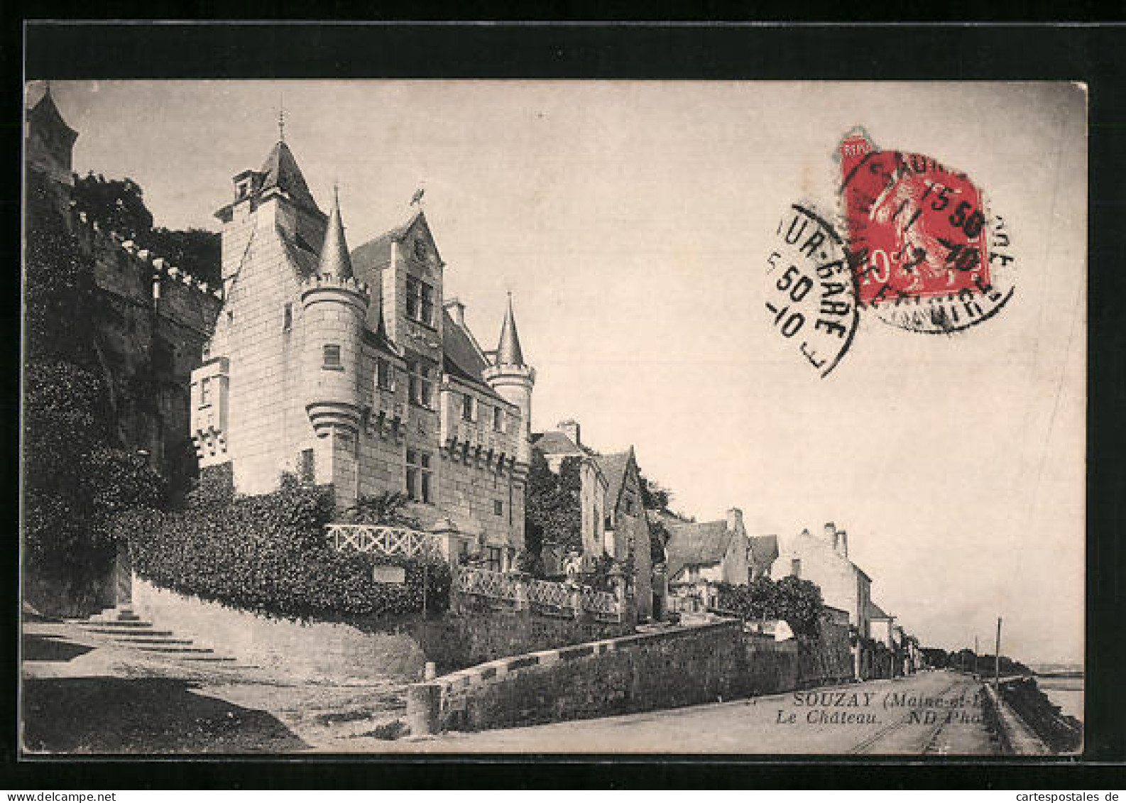 CPA Souzay, Le Chateau, Promenade  - Other & Unclassified