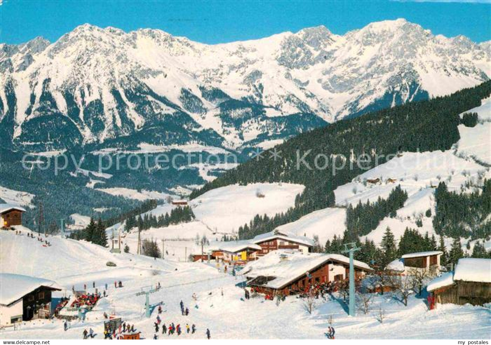 72750065 Hochsoell Panorama Wintersportgebiet Gegen Wilden Kaiser Kaisergebirge  - Andere & Zonder Classificatie