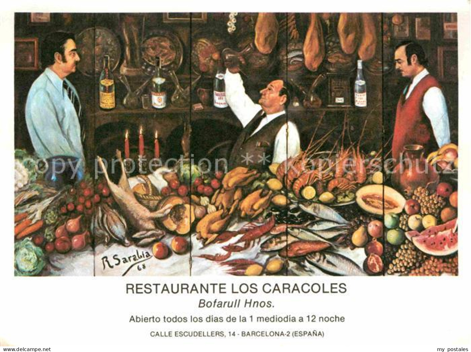 72750047 Barcelona Cataluna Restaurant Los Caracoles Barcelona Cataluna - Autres & Non Classés