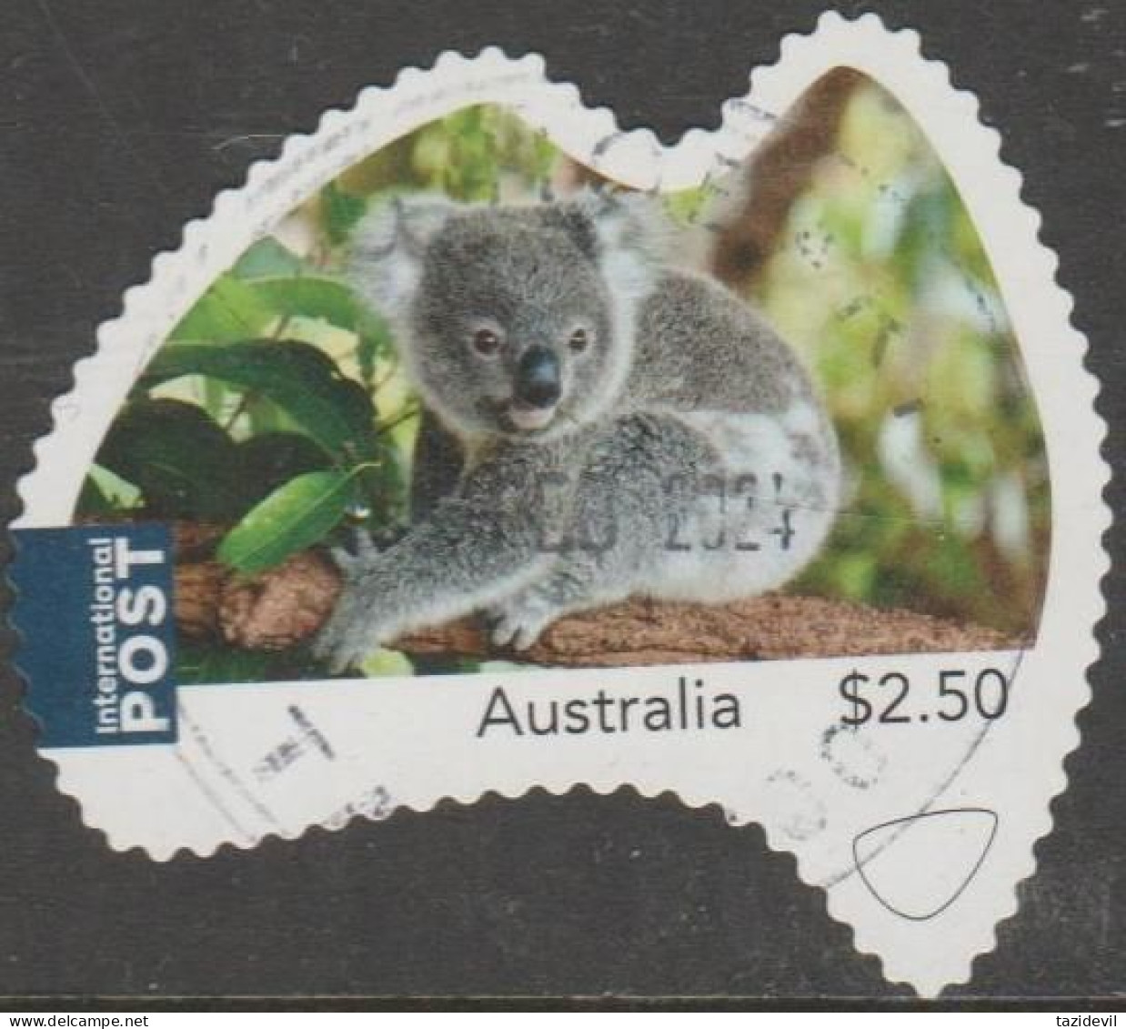 AUSTRALIA - DIE-CUT-USED 2020 $2.50 "MyStamps", International - Koala - Gebruikt