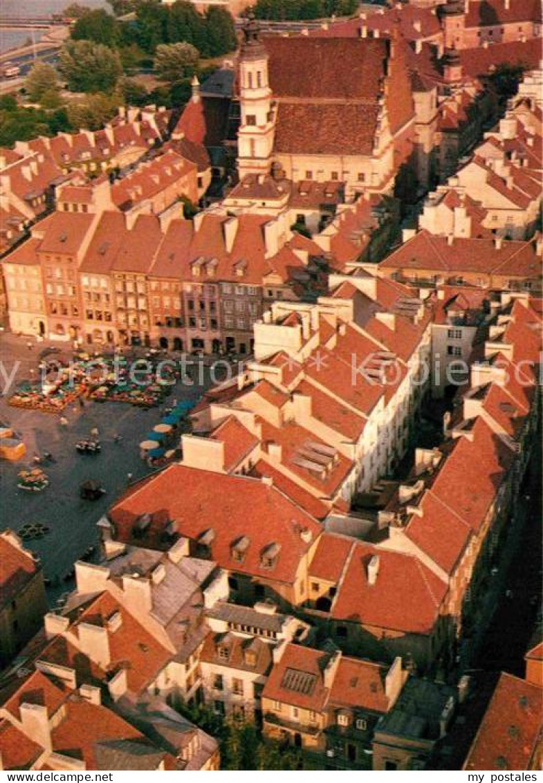 72749507 Warszawa Rynek Starego Miasta Altstaedter Markt Fliegeraufnahme  - Polonia