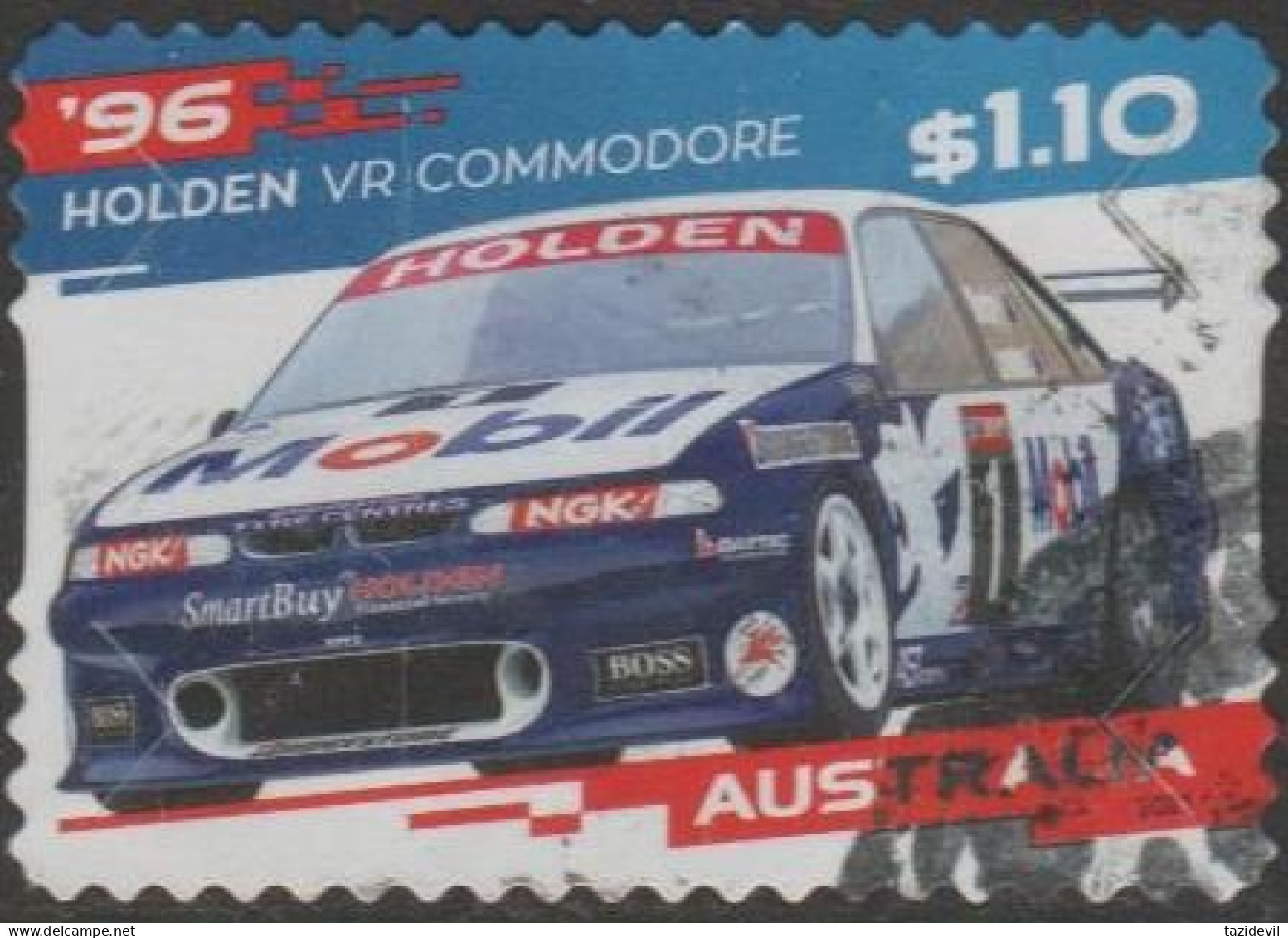 AUSTRALIA - DIE-CUT-USED 2021 $1.10 Holden's Last Roar - Holden 1996 VR Commodore - Gebraucht