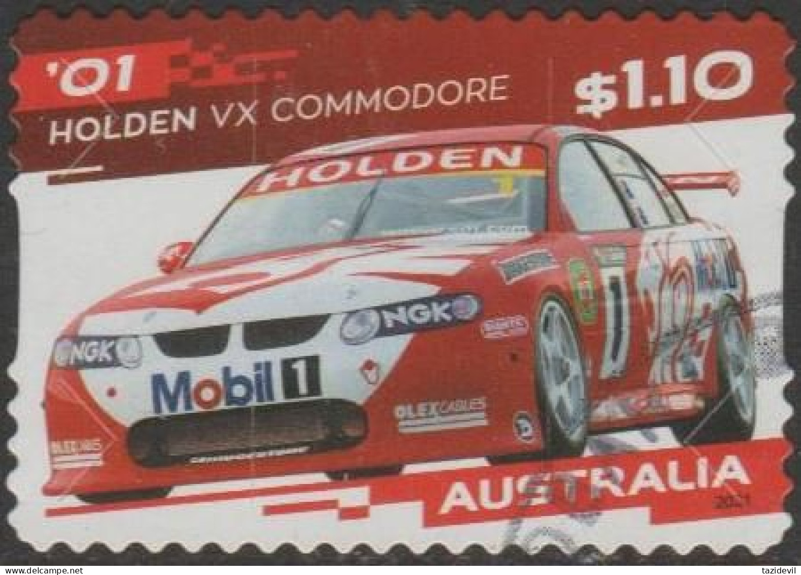 AUSTRALIA - DIE-CUT-USED 2021 $1.10 Holden's Last Roar - Holden 2001 VX Commodore - Oblitérés