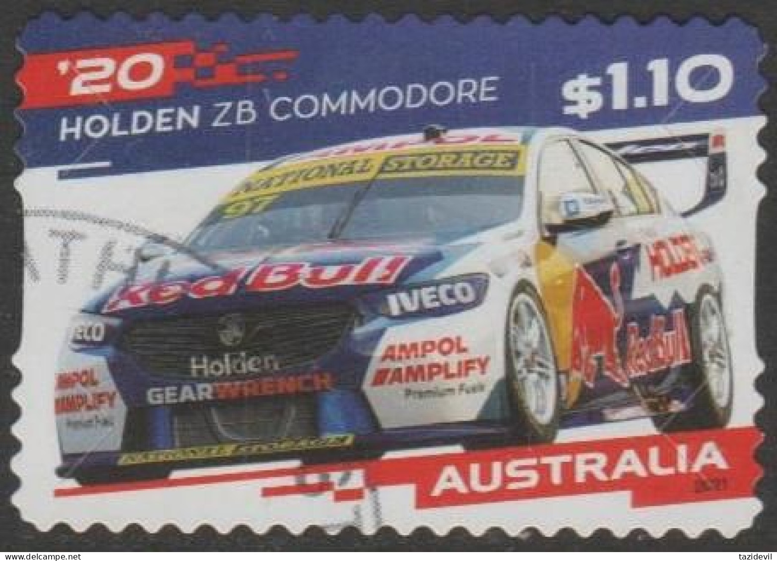 AUSTRALIA - DIE-CUT-USED 2021 $1.10 Holden's Last Roar - Holden 2020 ZB Commodore - Used Stamps