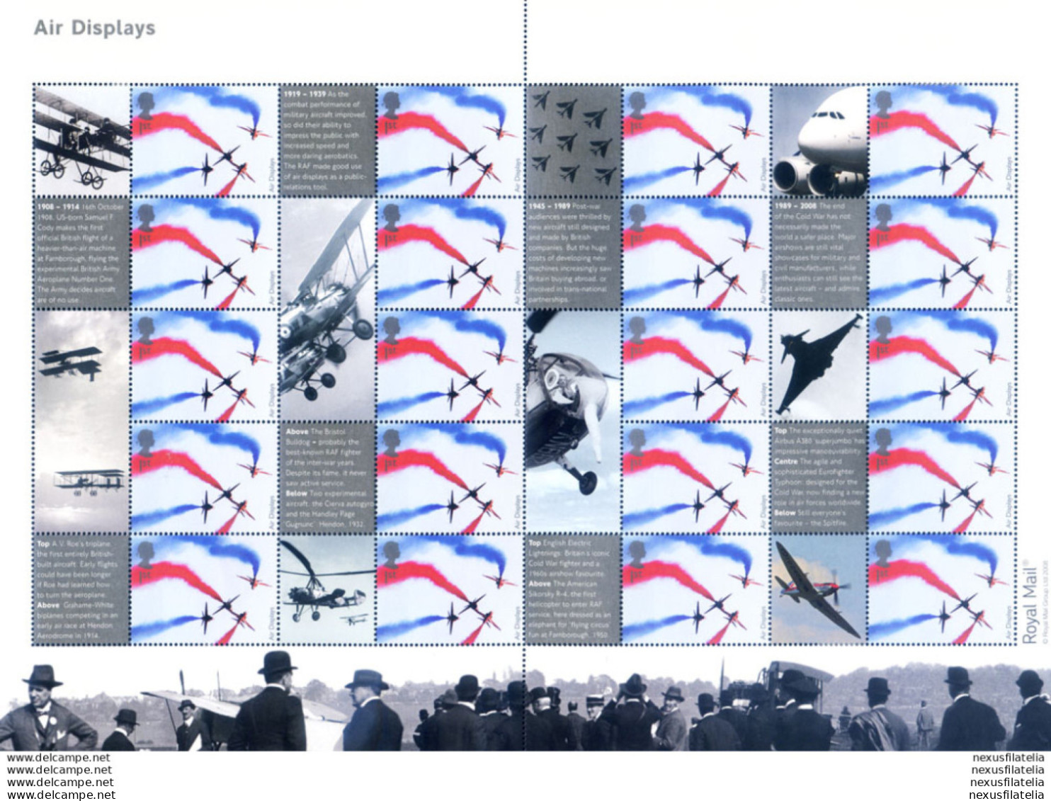 "Air Displays" 2008. - Blocks & Miniature Sheets