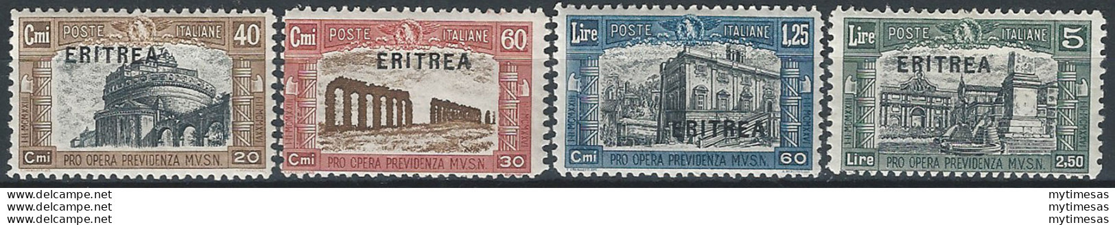 1927 Eritrea VE III Milizia I 4v. MNH Sassone N. 116/119 - Other & Unclassified