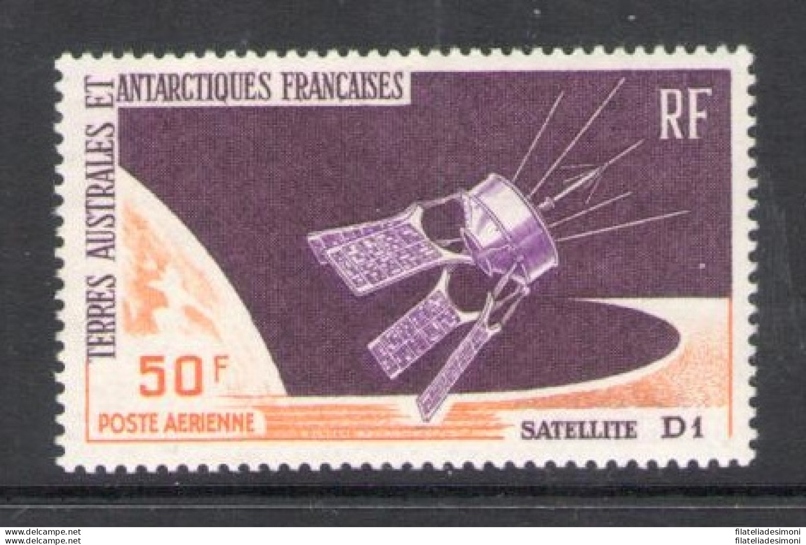 1966 TAAF - Posta Aerea - Yvert N. 12 - Satellite - MNH** - Autres & Non Classés