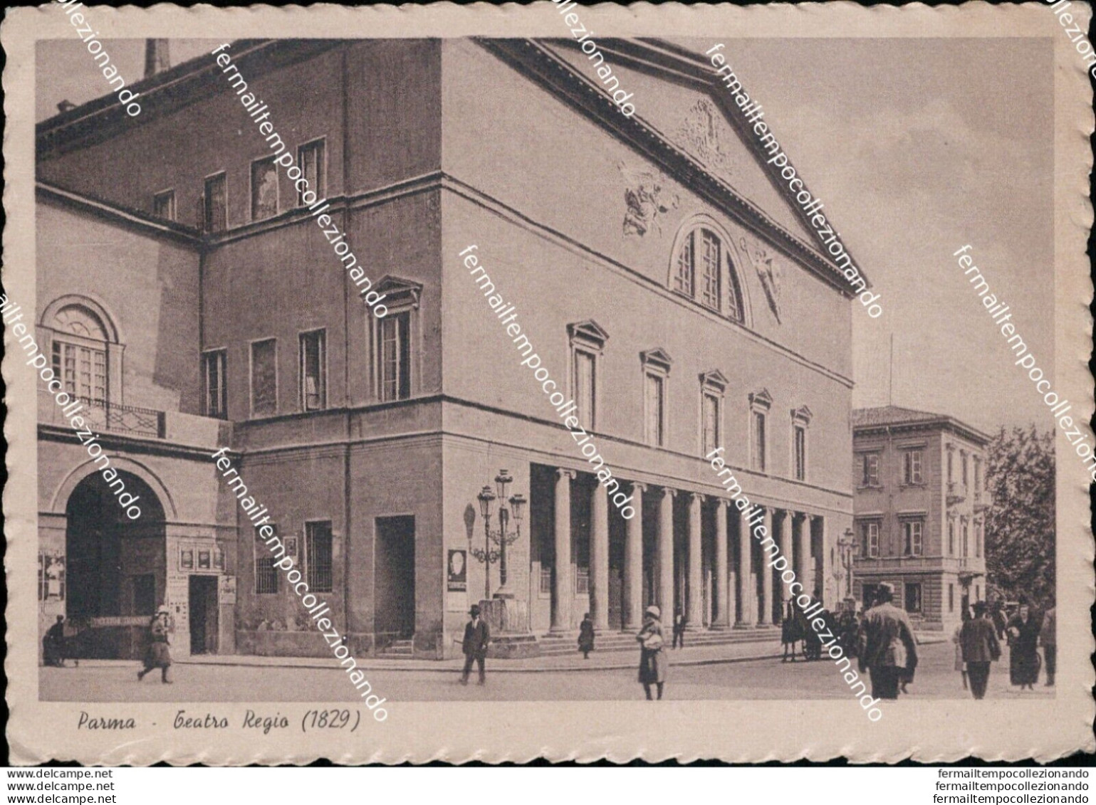 As554 Cartolina Parma Citta' Teatro Regio 1942 - Parma