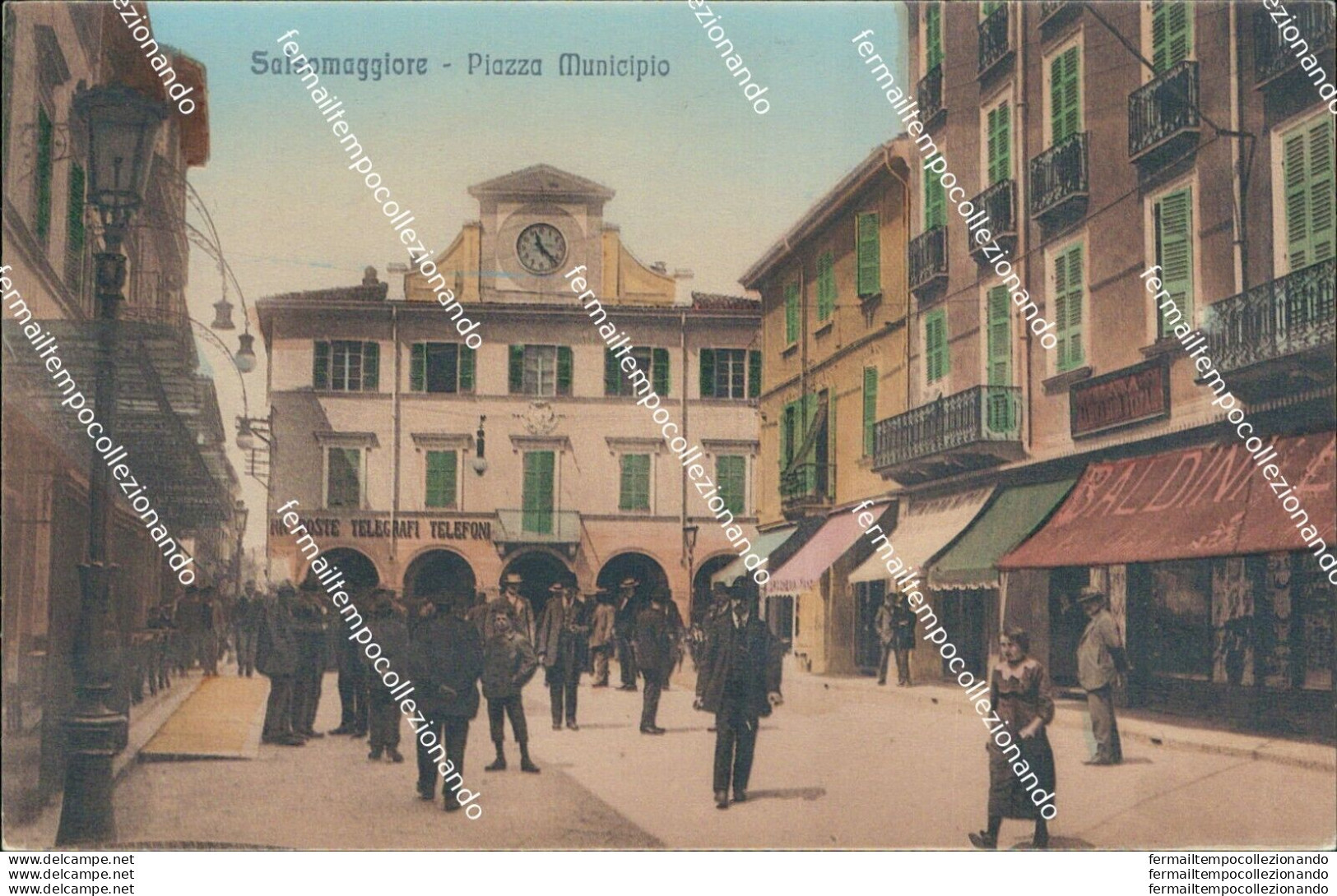 Bo431 Cartolina Salsomaggiore Piazza Municipio  Provincia Di Parma - Parma