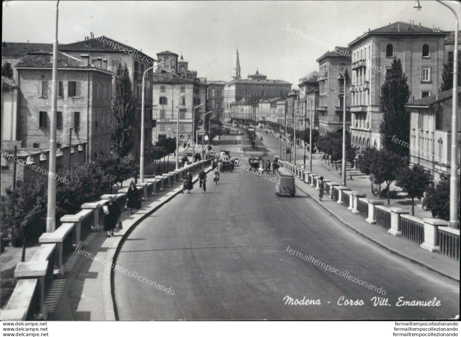 Ar386 Cartolina Modena Citta' Corso Vittorio Emanuele - Modena