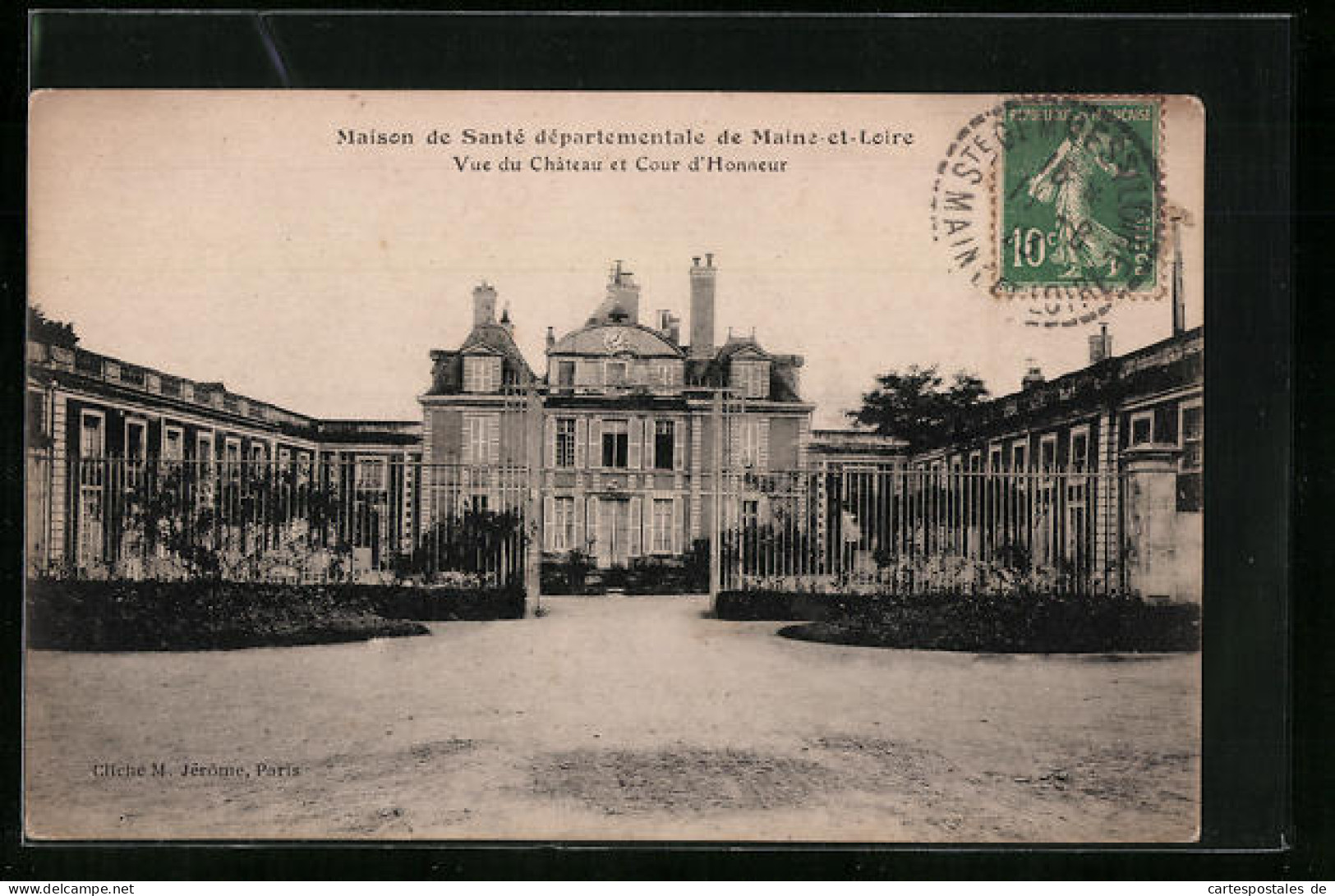 CPA Maine, Maison De Sante Departementale, Vue Du Chateau Et Cour D`Honneur  - Other & Unclassified