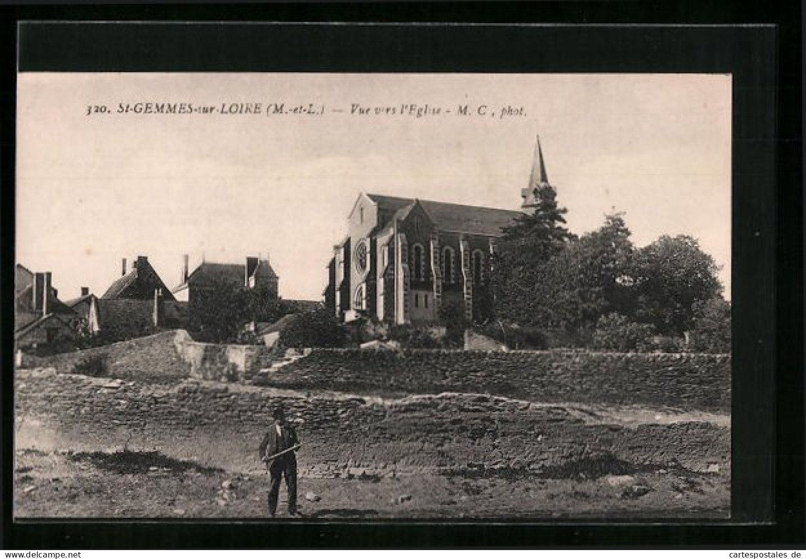 CPA St-Gemmes, Vue Vers L`Eglise  - Other & Unclassified