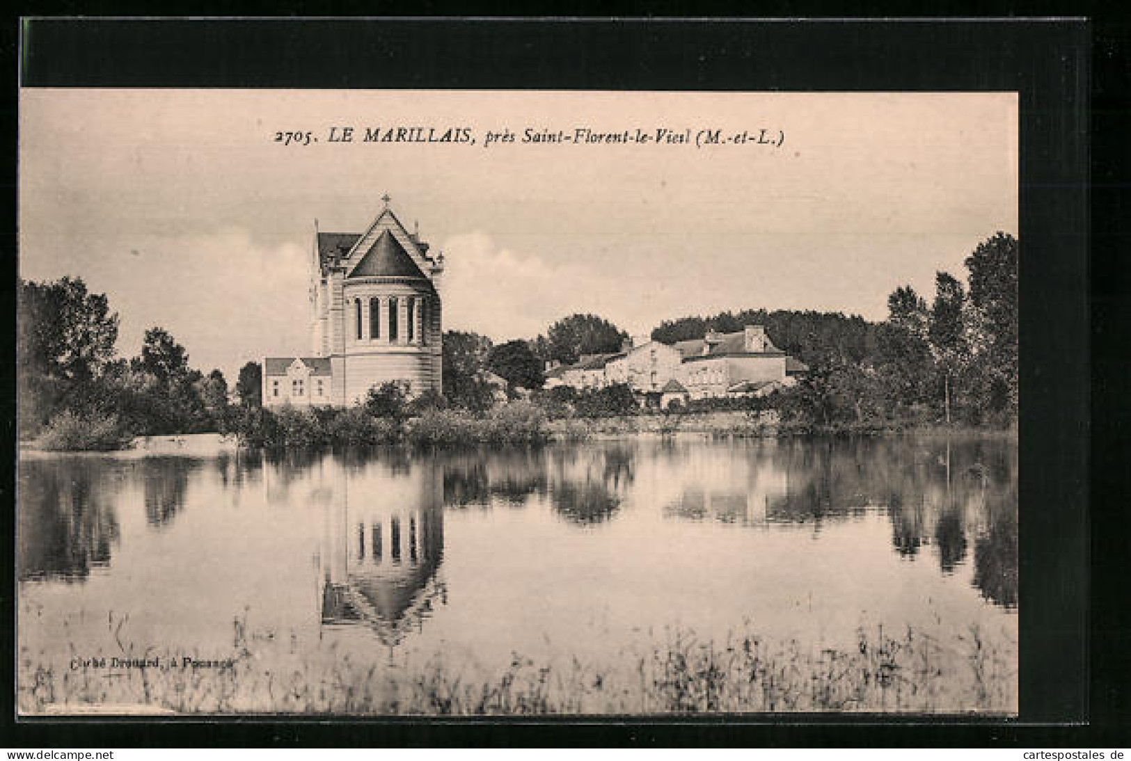 CPA St-Florent-le-Vieil, Le Marillais, Uferanlagen Avec L'Église  - Autres & Non Classés