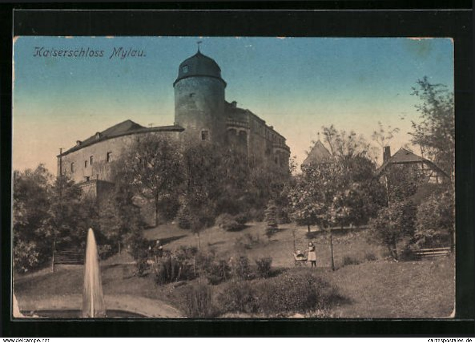 AK Mylau, Partie Am Kaiserschloss  - Mylau