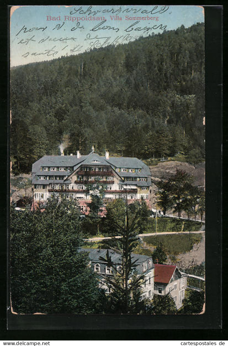 AK Bad Rippoldsau, Blick Auf Die Villa Sommerberg  - Sonstige & Ohne Zuordnung