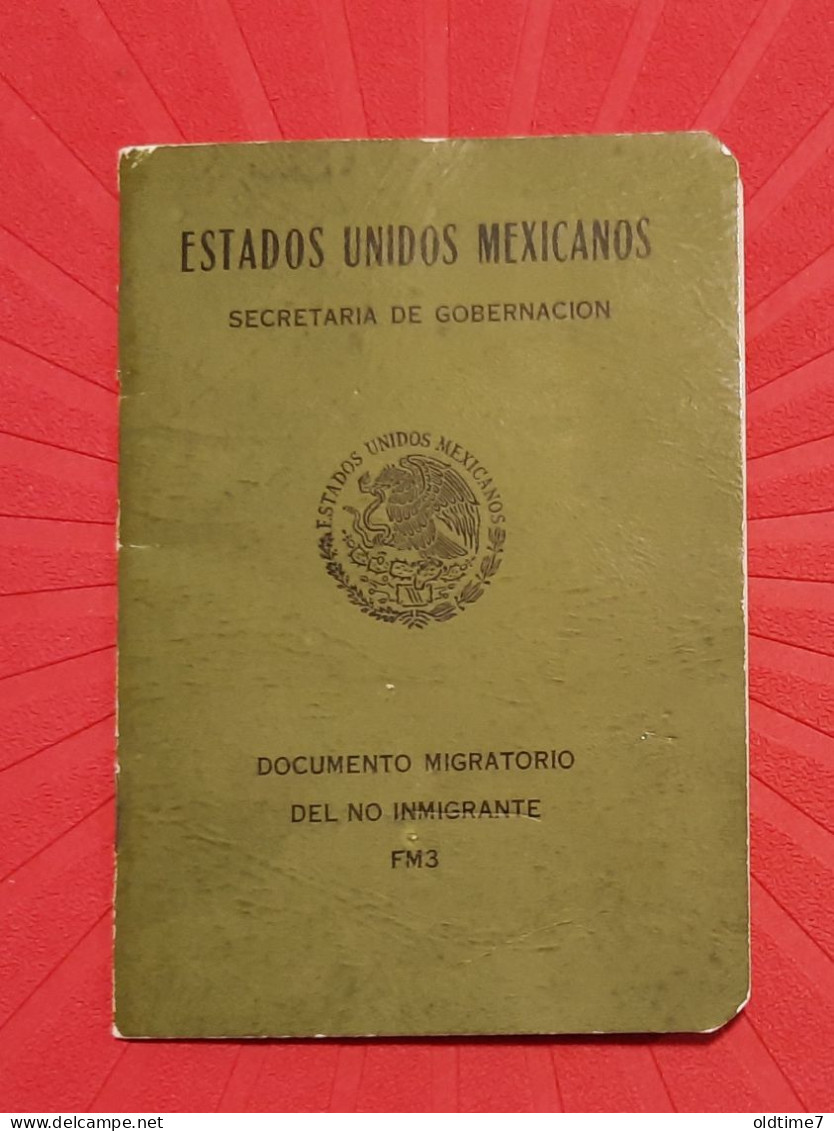 Mexico Pasaporte  Passport, Passeport, Reisepass - Documents Historiques