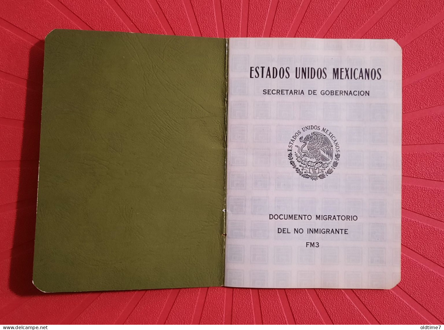 Mexico Pasaporte  Passport, Passeport, Reisepass - Historische Documenten