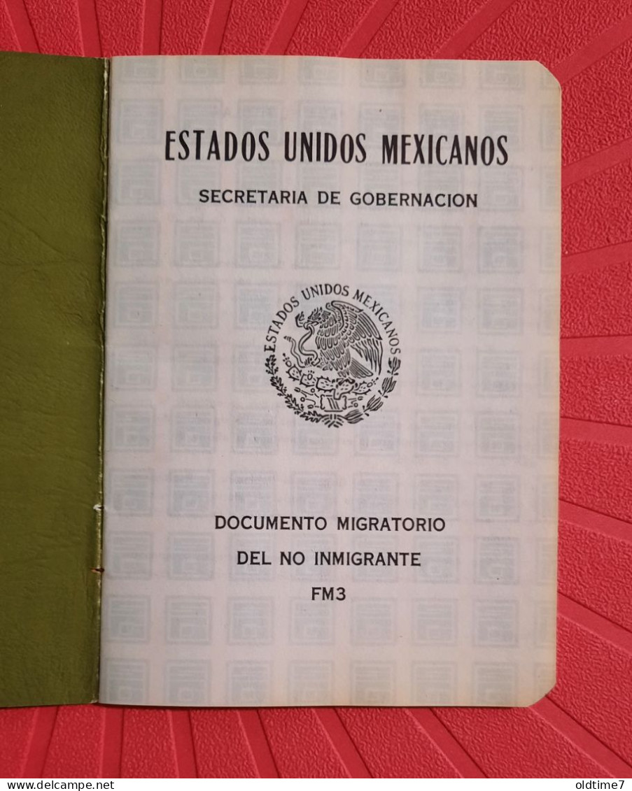 Mexico Pasaporte  Passport, Passeport, Reisepass - Documents Historiques