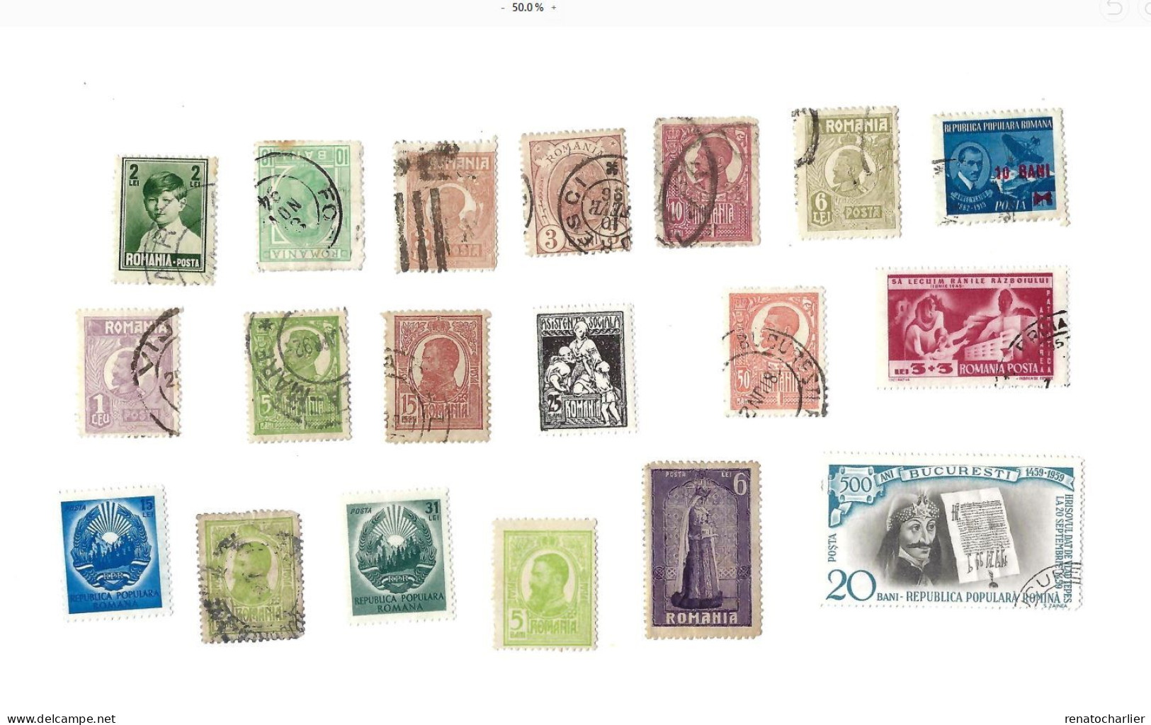 Collection De 40 Timbres  Oblitérés.Beaucoup D'anciens. - Sammlungen